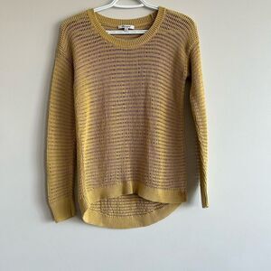 Madewell Open Knit Long Sleeves Round Neck Sweater
